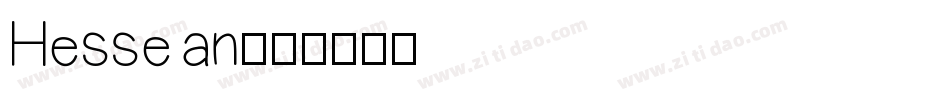 Hesse an字体转换